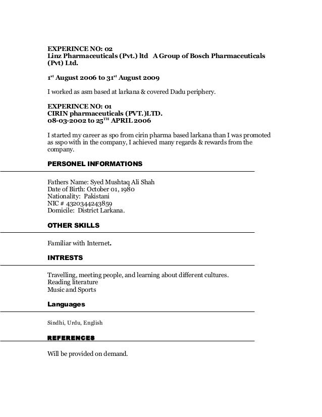 Shafqat Cv