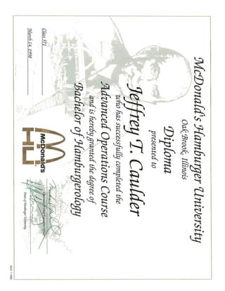 McDonalds Certificates PDF McDonalds Certificates PDF