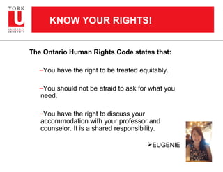 Self-advocacy presentation York University | PPT
