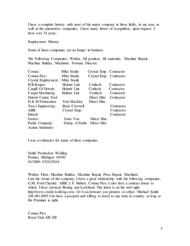 certified welder resume mike updated certified welder resume