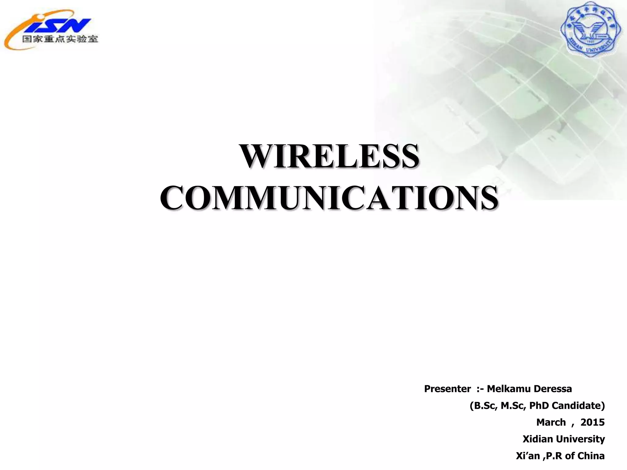 Final Wireless communication PPT | PPT