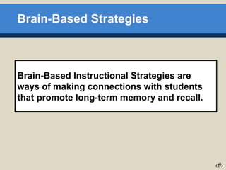 Brain Based Strategies | PPT