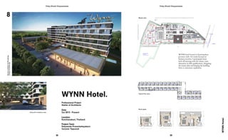 Tritip (Pond) Chayasombat
38
Tritip (Pond) Chayasombat
39
WYNNHotel.
8
WYNN Hotel.
Professional Project
Atelier of Architects
Date
Jun 2013 - Present
Location
Kanchanaburi, Thailand
Project Team
Salyawate Prasertwitayakarn
Jarunee Tippunok
3rd Floor Plan
1: 300
DW
UP
FHC.
CDU 9 Unit
Janitor
CDU 8 Unit
MDB.
CDUCDU CDUCDU
CDU CDU CDU
CDUCDU
FHC.
CDU 2 Unit
CDU
800 kg
1800x1800
1100 kg
2400x1900
1100 kg
2400x1900
CDU
CDUCDUCDUCDU
UP
DN
CDU8Unit
UP.
DN.
Service
StationStandard
Standard Standard Standard Standard Standard Standard Standard Standard Standard Standard
Standard Standard Standard StandardStandard Standard Standard
Standard
Standard
Standard Standard
Standard StandardStandard Standard Standard
319 318 316 314 312 310 308 306 304 302
317 315 309 307 305311 303 301
328 327 326
323 324 325320 321 322
Drop Off
Perspective
TOT
Mountain
View
Robinson
Transformer
Garbage Area
Wire Mesh Fence
2.5 m High
Shrine
EXTENSION AREA
2,664 Sq.m.
ไร่ 1 งาน 68 ตารางวา
บ่อควบคุม
คุณภาพน้ำ
45600
30004900170036002400120036003600360036003600360036003600
114650
4500 10275 10275 8000 5100 5100 5100 5100 5100 5100 5100 5100 5100 2250 2850 5100 5100 5100 5100 51005100
จัดสวน
UP
UP
DN
UP
ส่วนลงทะเบียน
ห้อง
พยาบาล
UP
ห้องจ่ายแก๊ส
Diary Suite Hotel Kanchanaburi
Design Development 4
19 May 2014
Atelier of Architects Company Limited
24/3 Kasemsan 1 Rama 1 Bangkok 10330 Thailand
T. 66.2.612.3835 F. 66.2.612.4691
Email aofainfo@gmail.com
Master Plan
1: 750
EXHAUST
Transformer
7 จัดสวน
UP
UP
DN
UP
ส่วนลงทะเบียน
ห้อง
พยาบาล
UP
ห้องจ่ายแก๊ส
ห้องจัดเลี้ยง
400 ที่นั่ง
+75
สวน
+00
ที่จอดรถรับ-ส่ง
+00
พื้นที่รับแขก
+75
ห้องซักผ้า
+75
สระว่ายน้ำ
-1125
ห้องประชุม
พนักงาน
+75
ผู้จัดการ
ฝ่ายบัญชี
+75
สำนักงาน
แม่บ้าน
+75
ห้องครัว
+75
พื้นที่เตรียมอาหาร
+75
ห้องออกกำลังกาย
+75
พื้นที่ตอนรับ
ก่อนเข้างาน
+75
ห้องเบเกอรี่
+75
ห้องอาหาร
พนักงาน
+75
ห้องน้ำ
พนักงานหญิง
+75
สวน
+00
สวน
+00
ห้องเก็บของ
แม่บ้าน
+75
ส่วนตอนรับ
ห้องน้ำหญิง
+75
ห้องพยาบาล
+75
พื้นที่ร้านค้า 1
+75
พื้นที่ร้านค้า 3
+75
ห้องน้ำชาย
+75
ห้องผู้จัดการ
+75
ห้องทำงาน
+75
ห้องน้ำ
พนักงานชาย
+75
โถงลิฟต์
+0.75
ห้องเจรจาธุรกิจ
และห้องประชุมย่อย
+75
ห้องผู้บริหาร
+75
ห้องน้ำชาย
ห้องน้ำหญิง
+75
ห้องปั๊มน้ำ
+75
ห้องแต่งตัว
+75
อ่างน้ำเย็น อ่างน้ำร้อน
ห้องน้ำหญิง
พื้นที่ล้างตัว
+75
ห้องน้ำชาย
+75
ห้องอาหาร
104 ที่นั่ง
+75
พื้นที่ร้านค้า 2
+75
ห้องเก็บของ
+75
ห้องเก็บอุปกรณ์
+75
สำนักงาน
ส่วนซ่อมบำรุ่ง
+75
เวที
พื้นที่เตรียมงาน
ห้องเก็บของ
+75
+75
ส่วนซ่อมบำรุ่ง
+75
ห้องปั๊มน้ำ
สระว่ายน้ำ+75
ห้องควบคุมไฟฟ้า
+75
ห้องเซิร์ฟเวอร์
+75
ห้องไฟฟ้า
+75
ห้องขยะ
+75
ห้องเก็บของ
+75
ห้องเครืองไฟฟ้า
+75
สวน
+75
สวน
+75
ห้องเก็บของ
+75
Robinson
ตำแหน่งที่จอด
รถเก็บขยะ
ทางออก
ทางเข้า
ร.ป.ภ.
2400 2400 2400 2400 24002400
2400 2400 2400 2400 24002400
50005000
2400
2400
2400
2400
2400
2400
24002400
6000
2400
2400
2400
2400
2400
2400
2400
2400
2400
2400
2400
2400
2400
2400
2400
2400
2400
2400
2400
2400
2400
2400
2400
2400
2400
5000
5000
5000
2400
2400
2400
2400
2400
2400
2400
2400
2400
5000
2400
5000
6000
6045
6000
6050
2400 2400 2400 2400 2400 2400 24002400
60005000500060005000
2400 2400 2400 2400 2400 2400 2400 24002400
2400 2400 2400 2400 2400 2400 2400 2400 2400 2400 2400 2400 2400 2400 2400 24002400
24
00
24
00
24
00
2400
2400
24
00
2400
24
00
24
00
24
00
24
00
2400
24
00
2400
24
00
24
00
24
00
24
00
2400
55
00
55
00
55
00
55
00
5500
5500
3400 2400 2400 2400 24002400
5000
5000
6000
8340
6000
6015
3400
6000
ห้องจัดเลี้ยง
400 ที่นั่ง
+75
สวน
+00
ที่จอดรถรับ-ส่ง
+00
พื้นที่รับแขก
+75
ห้องซักผ้า
+75
สระว่ายน้ำ
-1125
ห้องประชุม
พนักงาน
+75
ผู้จัดการ
ฝ่ายบัญชี
+75
สำนักงาน
แม่บ้าน
+75
ห้องครัว
+75
พื้นที่เตรียมอาหาร
+75
ห้องออกกำลังกาย
+75
พื้นที่ตอนรับ
ก่อนเข้างาน
+75
ห้องเบเกอรี่
+75
ห้องอาหาร
พนักงาน
+75
ห้องน้ำ
พนักงานหญิง
+75
สวน
+00
สวน
+00
ห้องเก็บของ
แม่บ้าน
+75
ส่วนตอนรับ
ห้องน้ำหญิง
+75
ห้องพยาบาล
+75
พื้นที่ร้านค้า 1
+75
พื้นที่ร้านค้า 3
+75
ห้องน้ำชาย
+75
ห้องผู้จัดการ
+75
ห้องทำงาน
+75
ห้องน้ำ
พนักงานชาย
+75
โถงลิฟต์
+0.75
ห้องเจรจาธุรกิจ
และห้องประชุมย่อย
+75
ห้องผู้บริหาร
+75
ห้องน้ำชาย
ห้องน้ำหญิง
+75
ห้องปั๊มน้ำ
+75
ห้องแต่งตัว
+75
อ่างน้ำเย็น อ่างน้ำร้อน
ห้องน้ำหญิง
พื้นที่ล้างตัว
+75
ห้องน้ำชาย
+75
ห้องอาหาร
104 ที่นั่ง
+75
พื้นที่ร้านค้า 2
+75
ห้องเก็บของ
+75
ห้องเก็บอุปกรณ์
+75
สำนักงาน
ส่วนซ่อมบำรุ่ง
+75
เวที
พื้นที่เตรียมงาน
ห้องเก็บของ
+75
+75
ส่วนซ่อมบำรุ่ง
+75
ห้องปั๊มน้ำ
สระว่ายน้ำ+75
ห้องควบคุมไฟฟ้า
+75
ห้องเซิร์ฟเวอร์
+75
ห้องไฟฟ้า
+75
ห้องขยะ
+75
ห้องเก็บของ
+75
ห้องเครืองไฟฟ้า
+75
สวน
+75
สวน
+75
ห้องเก็บของ
+75
EIA
STRUCTURE ENGINEER :
ELECTRICAL ENGINEER :
SANITARY ENGINEER :
MECHANICAL ENGINEER :
ARCHITECT : PROJECT NUMBER:
OWNER:
1337WYN
DRAWING TITLE:
PROJECT NAME:
โรงแรม ไดอารี่ สวีท กาญจนบุรี
DWG NO.ISSUED/REVISION:
Description CheckedIssuedNo.
AA บริษัท ไดอารี่ สวีท จำกัด
01 30.04.2014 WYNdd01_EIA.01 AAAtelier of Architects Company Limited
24/3 Kasemsan 1 Rama 1 Bangkok 10330 Thailand
T. 66.2.612.3835 F. 66.2.612.4691
Email aofainfo@gmail.com
01
7
17
12
13
8
5
17
9
8
2 32
4 12
35
WYNN hotel located in Kanchanaburi
province with 102 rooms focused on
business travelers. I participated from
kick-off meeting with the clients, team
discussion on EIA qualifications, designing
the master plan and shaping the building
form to maximum capabilities.
3DmodelbyTritipC.
RenderingbyJomphonPenvijit.
Drop-off to check-in area.
Typical floor plan.
Room types.
Master plan.
 