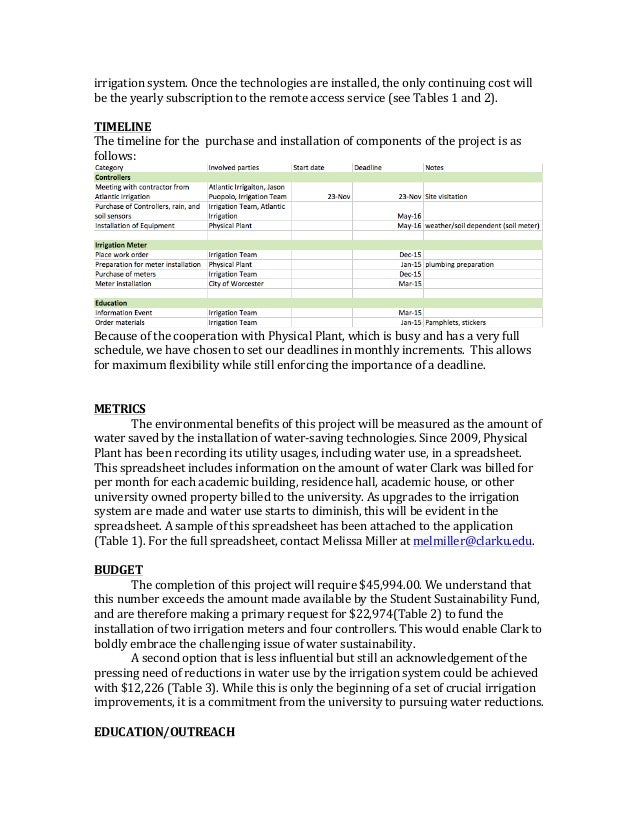 Grant Proposal