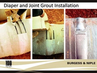 Diaper and Joint Grout Installation
 