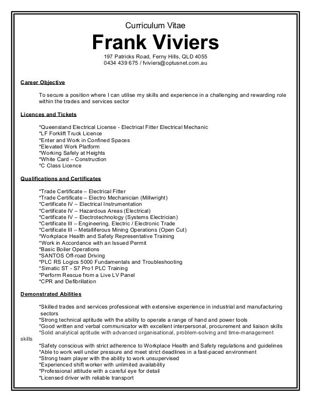 frank viviers cv 2016 1 ability to work unsupervised