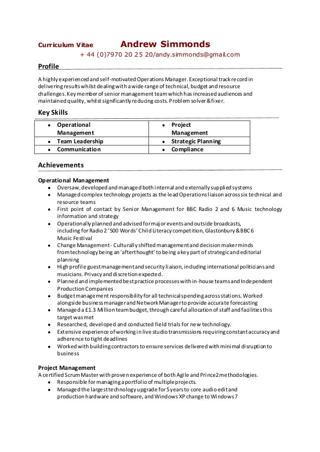 rtf resume