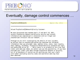 12
Eventually, damage control commences …
April 26, 2011
 