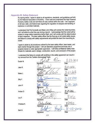 177
Appendix M: Safety Statement
 