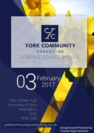YCC Spring Conference - Welcome Booklet
