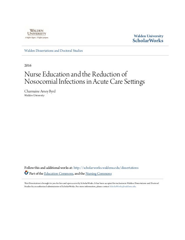 Dissertation nurse education