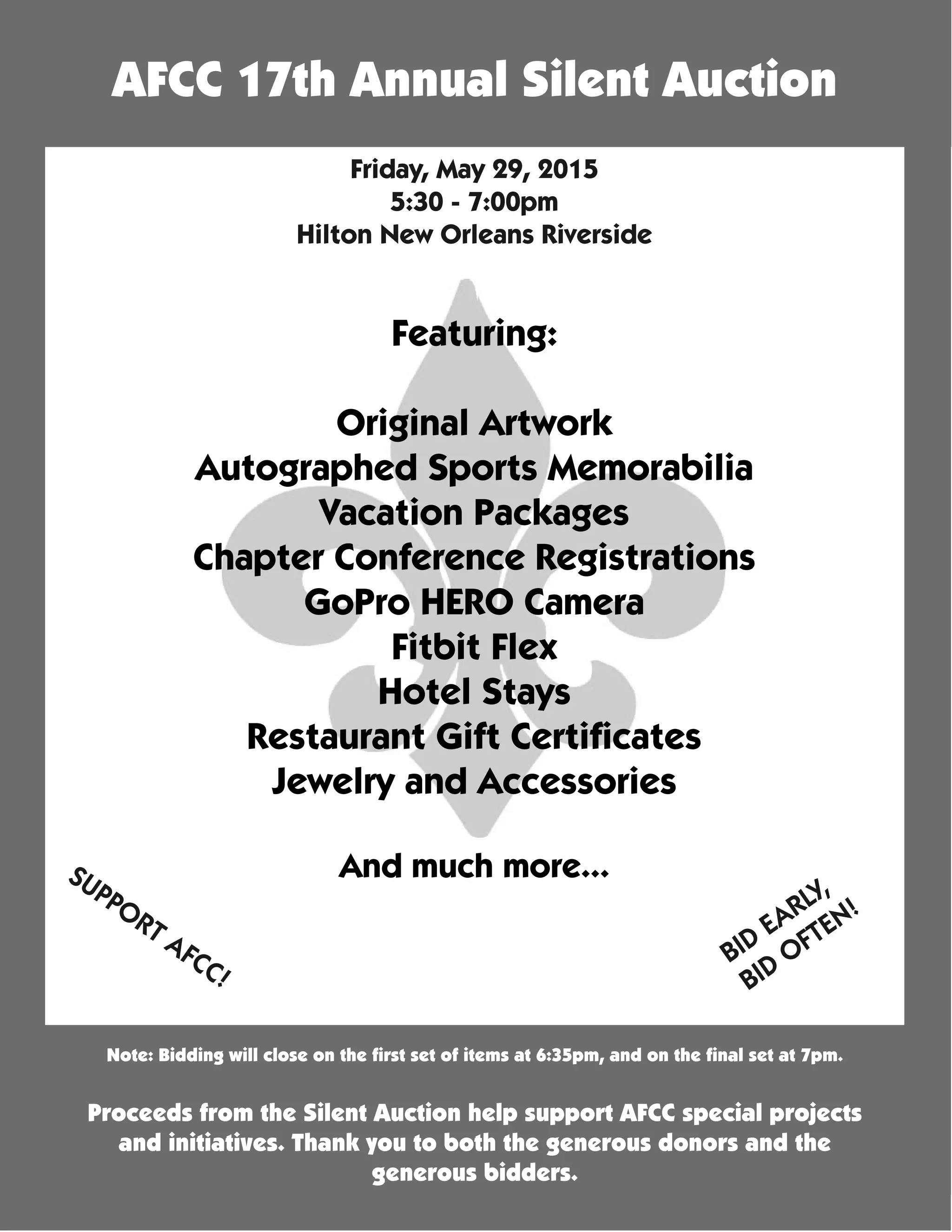 AFCC Silent Auction Catalog PDF Hotel Properties Real Estate