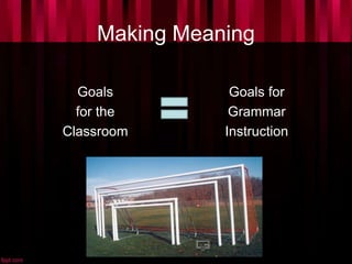Making Meaning
Goals
for the
Classroom
Goals for
Grammar
Instruction
 