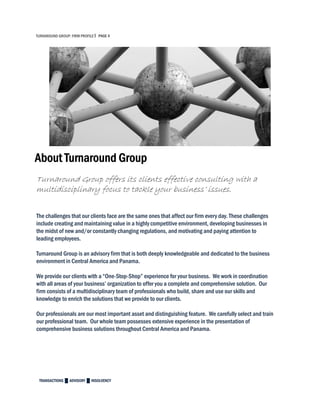 Turnaround Group-Firmprofile 2016