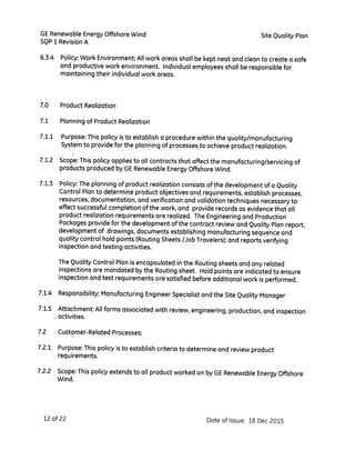 Site Quality Plan signed scaned