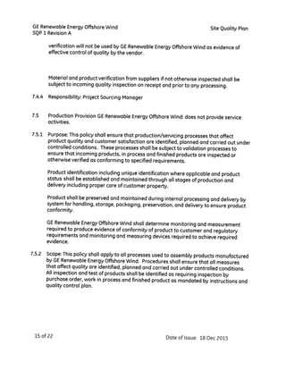 Site Quality Plan signed scaned