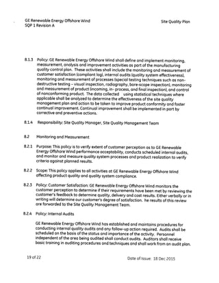 Site Quality Plan signed scaned