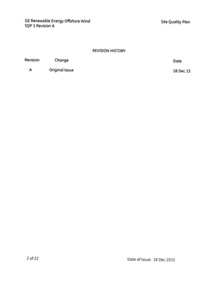 Site Quality Plan signed scaned