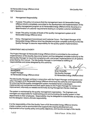 Site Quality Plan signed scaned