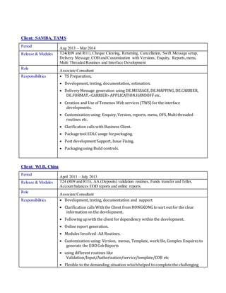 T24 Multithread Routine Sample Resume_T24_7 years_Nishant Yadav | DOCX