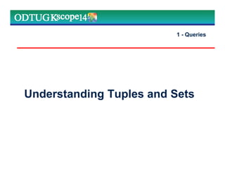 Understanding Tuples and Sets
1 - Queries
 