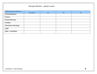 Strategic Initiative Project Plan Example | PDF
