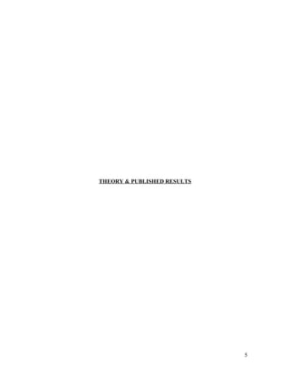 THEORY & PUBLISHED RESULTS
5
 