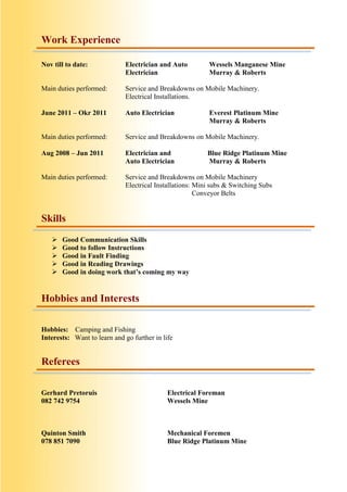 Eben Smant New CV1 | PDF
