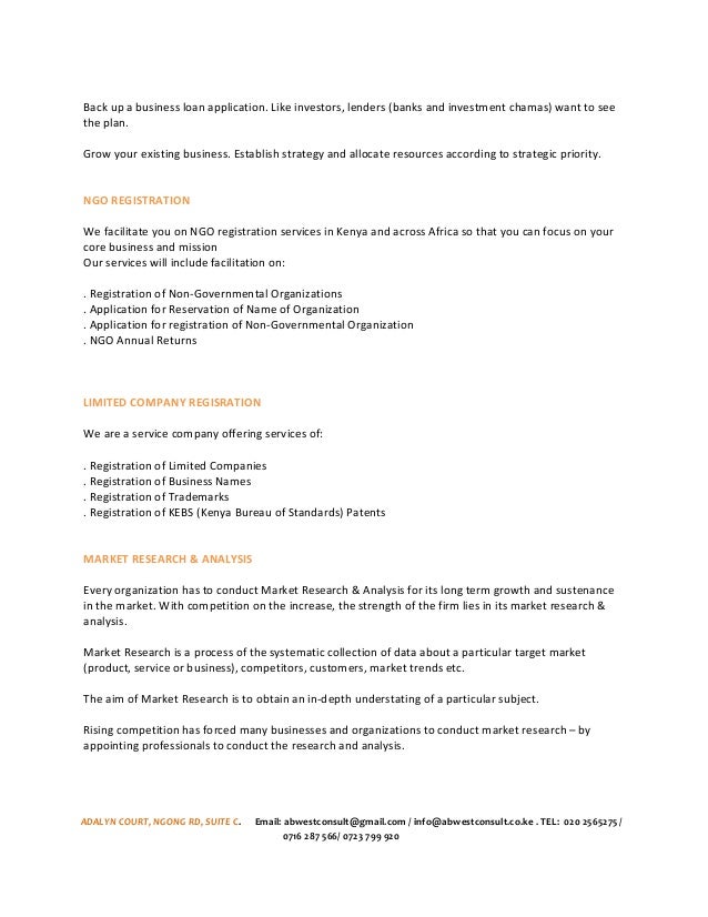 AB WEST CONSULTING COMPANY PROFILE 1