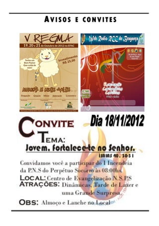 AVISOS   E CONVITES
 