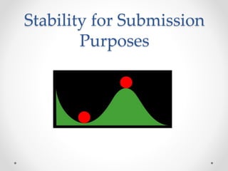 Stability for Submission
Purposes
 