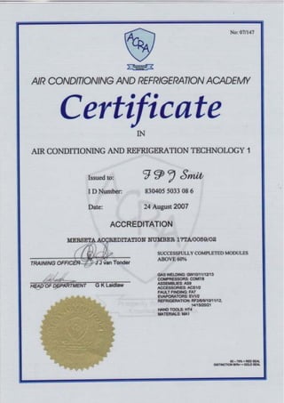 Cert 1 | PDF