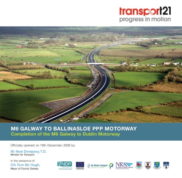 M6GalwaytoBallinasloeMotorwayOpeningBrochure