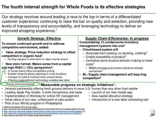 strategic audit whole foods whole foods works to reduce costs and boost clout with suppliers
