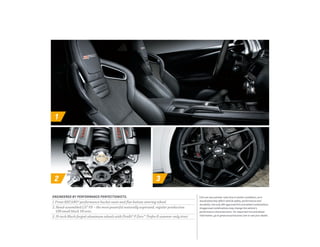 1
2 3
ENGINEERED BY PERFORMANCE PERFECTIONISTS.
1. Front RECARO® performance bucket seats and flat-bottom steering wheel.
2. Hand-assembled LS7 V8 — the most powerful naturally aspirated, regular production
GM small block V8 ever.
3. 19-inch Black forged-aluminum wheels with Pirelli® P Zero™ Trofeo R summer-only tires.1
1 Do not use summer-only tires in winter conditions, as it
would adversely affect vehicle safety, performance and
durability. Use only GM-approved tire and wheel combinations.
Unapproved combinations may change the vehicle’s
performance characteristics. For important tire and wheel
information, go to gmaccessorieszone.com or see your dealer.
 