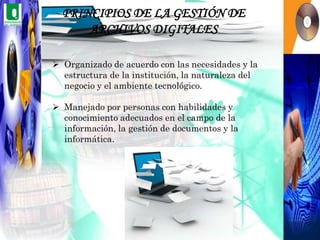 Formatos de preservación: asegurar la integridad del conjunto y, al máximo posible, la estabilidad.LA GESTIÓN ARCHIVÍSTICA DE DOCUMENTOS DIGITALES METODOLOGIA ARCHIVISTICA PARA DOCUMENTOS ELECTRONICOS