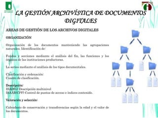 Principios de la Gestión de archivos DigitalesDentro del desarrollo tecnológico de la archivística se han integrado diferentes disciplinas que motivan desarrollar la gestión de la información y la automatización de los procesos, gracias a lo que hoy en día se denomina como gestión de electrónica de documentos.Las organizaciones exitosas necesitan sistemas de información para crear, mantener y utilizar los documentos que permitan satisfacer sus necesidades en cuanto a la organización y conservación del fondo documental. 
