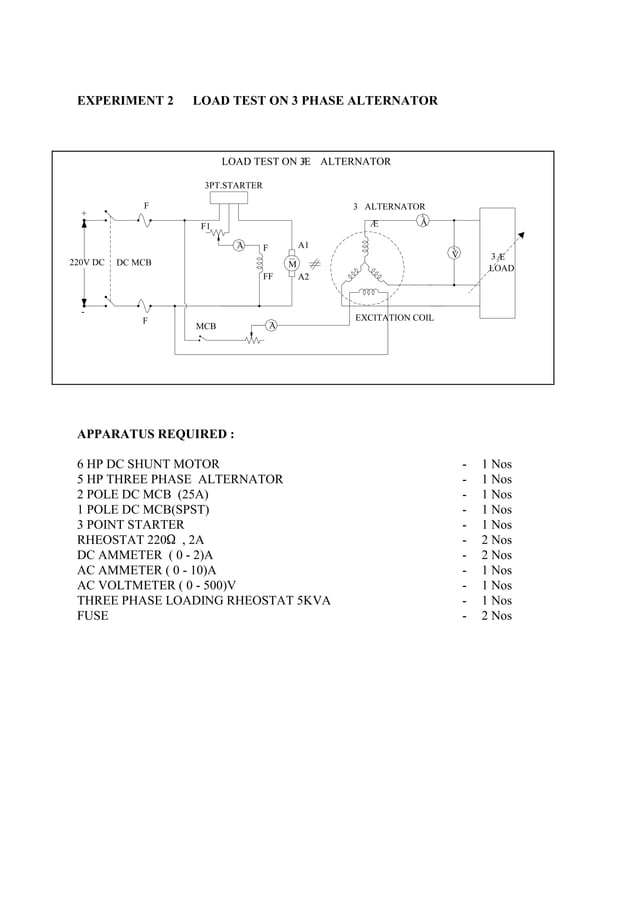 2 electrical machines lab PDF
