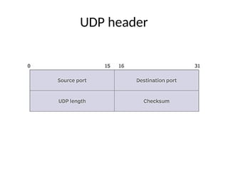 UDP header
 