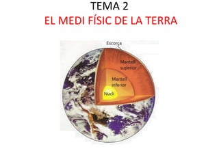 TEMA 2
EL MEDI FÍSIC DE LA TERRA
EL RELL
 