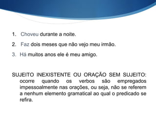 Tipos de sujeito | PPT