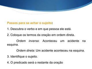Tipos de sujeito | PPT