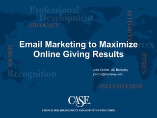 Email Marketing to Maximize Online Giving Results 