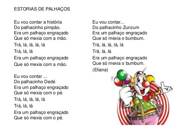 Resultado de imagem para musica palhaço