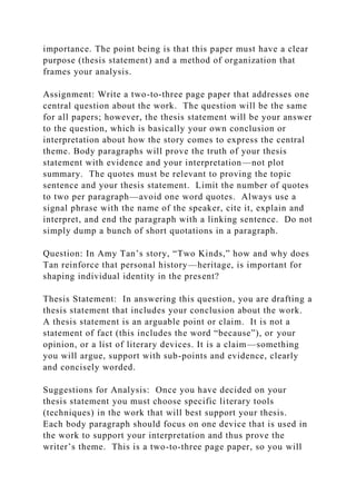2English 2 Literary Analysis Essay on Two Kinds” by Amy Tan.docx
