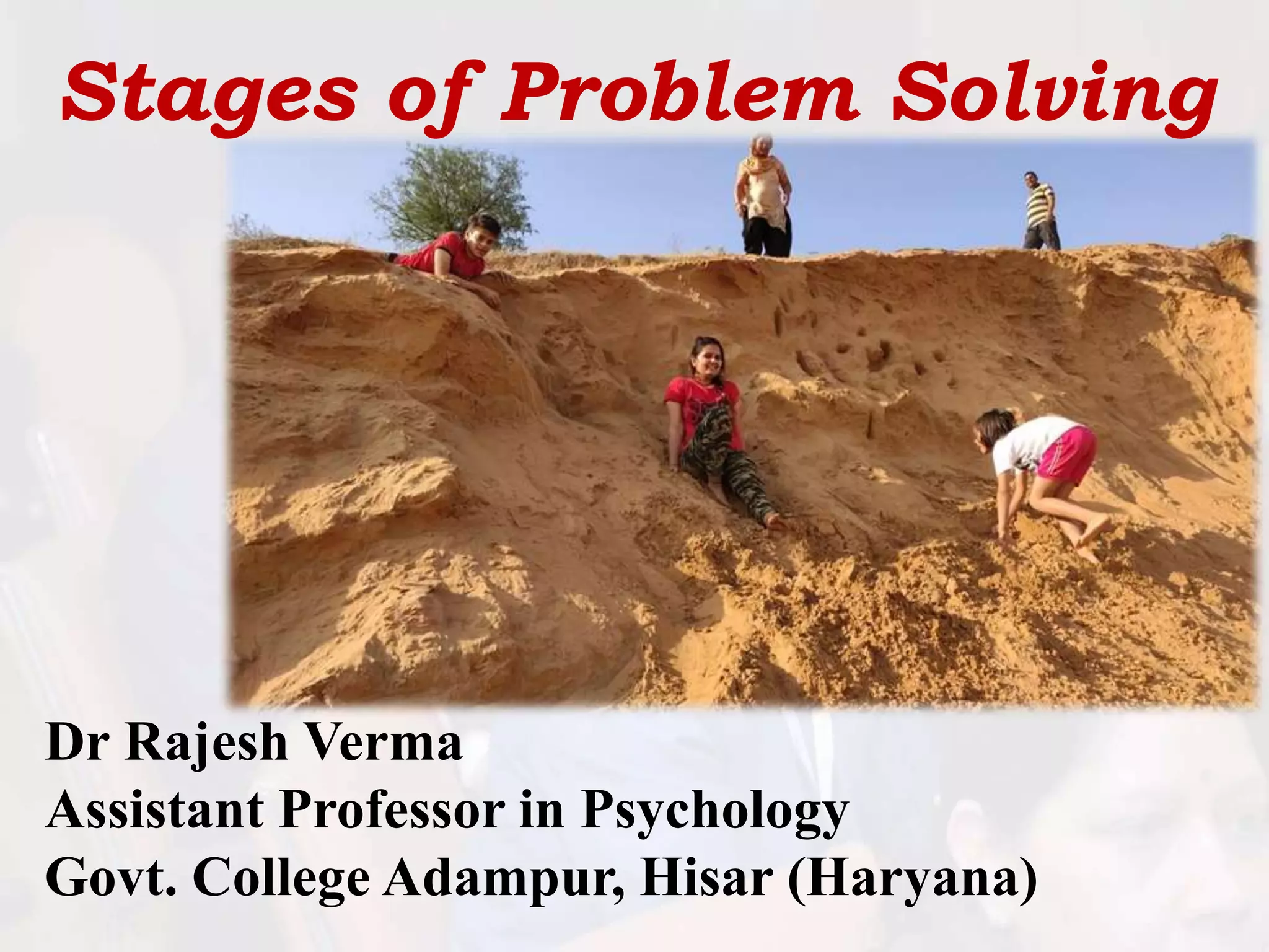 stages of problem solving | PPSX
