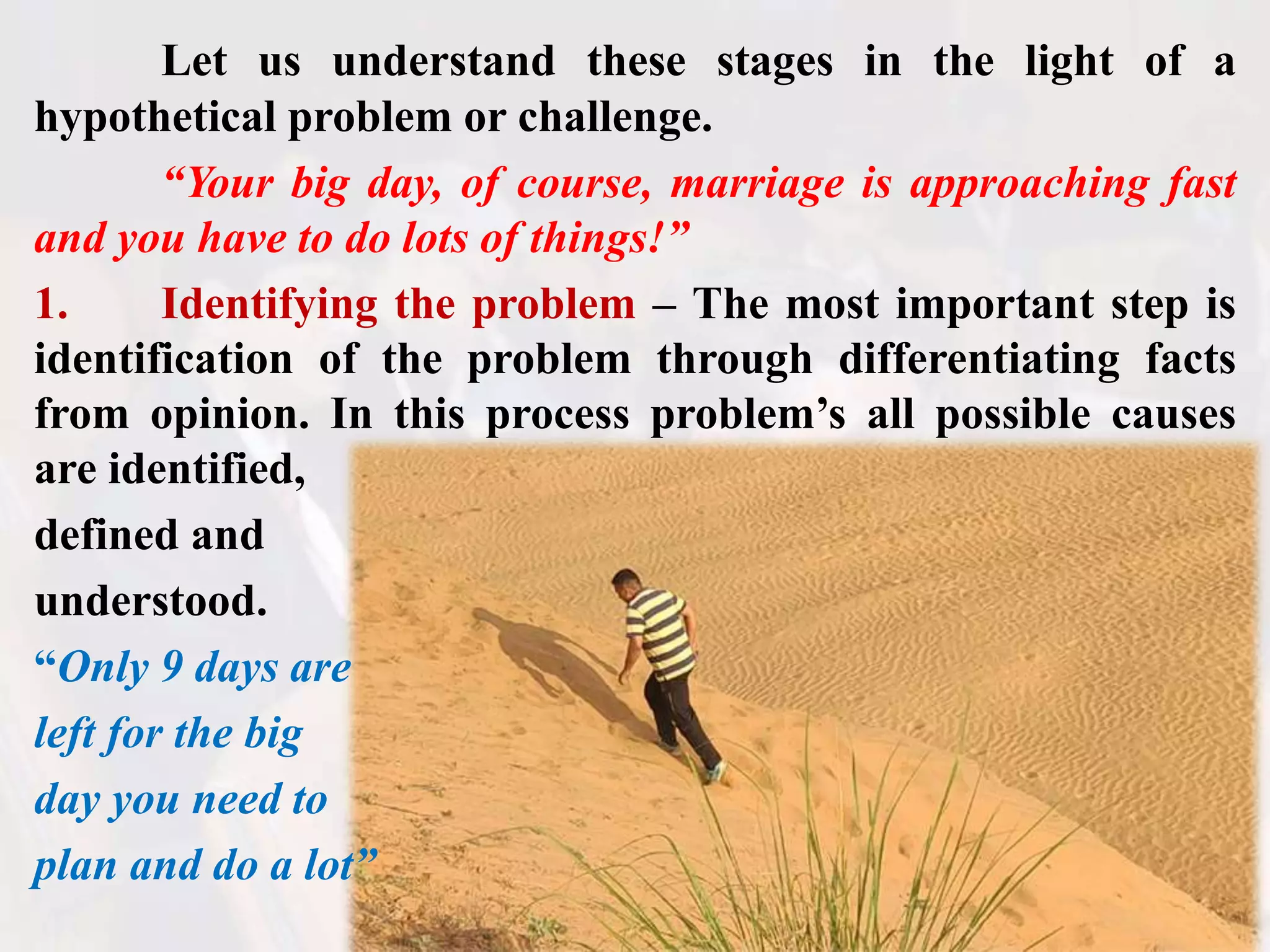 stages of problem solving | PPSX