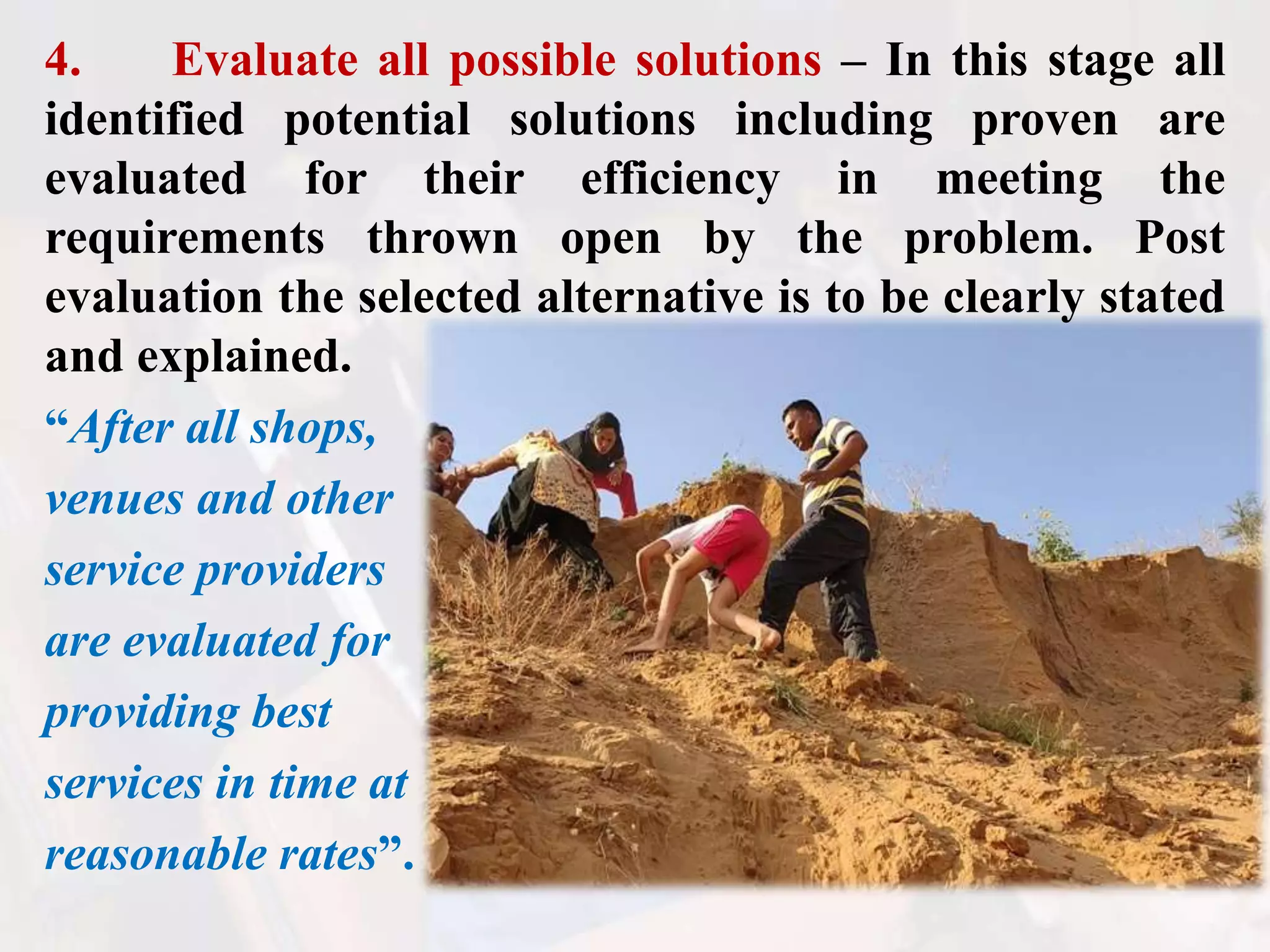 stages of problem solving | PPSX