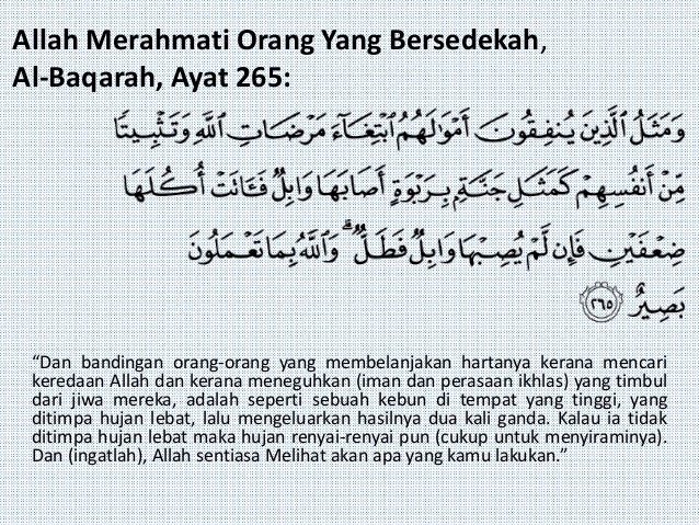 Sedekah Menurut Al Quran