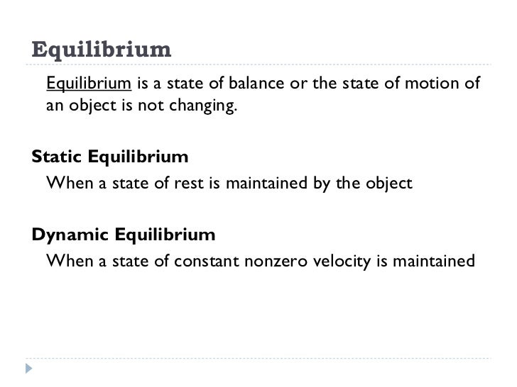 (2) equilibrium